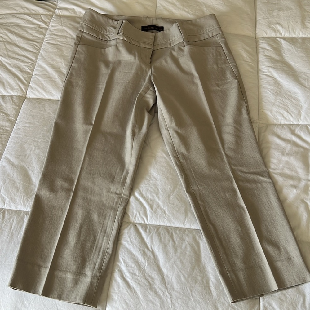 The Limited Exact Stretch Tan Capris size 4 - Picture 2 of 4